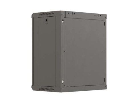 LANBERG SZAFA INSTALACYJNA RACK WISZĄCA 19" 12U 540X350 CZARNA DRZWI PRZESZKLONE (FLAT PACK)