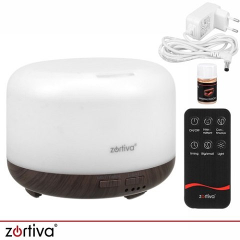 Dyfuzor zapachowy- nawilżacz LED z pilotem Zortiva