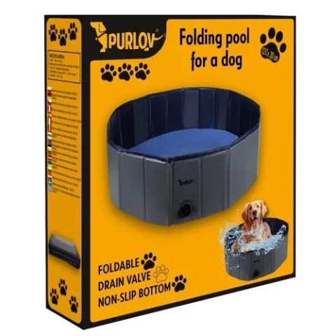 Basen kojec dla psa składany 120x30 Purlov 23831