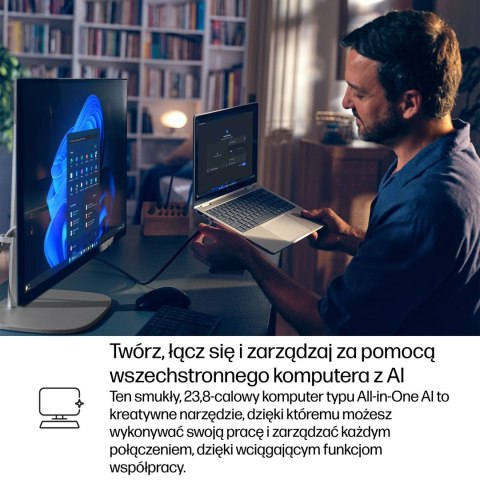 HP Elite Studio 8 AiO G1i Ultra 7 265 23.8"FHD 250nits IPS LBL AG 16GB DDR5 5600 SSD1TB Intel Graphics Cam5MP W11Pro 3Y OnSite