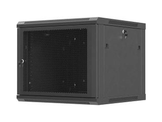 LANBERG SZAFA INSTALACYJNA RACK WISZĄCA 19" 9U 600X600 CZARNA DRZWI PERFOROWANE (FLAT PACK)
