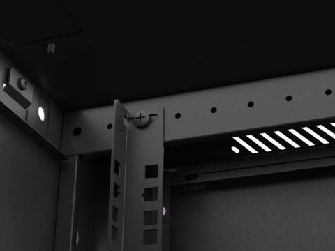 LANBERG SZAFA INSTALACYJNA RACK WISZĄCA 19" 9U 600X600 CZARNA DRZWI PERFOROWANE (FLAT PACK)