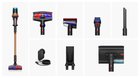 Dyson V16 Piston Animal Submarine Odkurzacz stojący 2 w 1 Bateria Suchy HEPA Bez worka 900 W Czarny, Miedziany