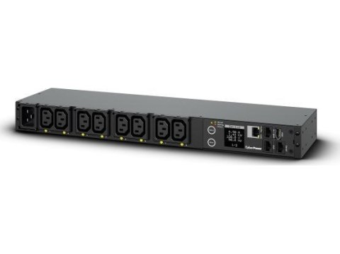 CyberPower PDU41005 rozdzielacz zasilania PDU 8 x gniazdo sieciowe 1U Czarny