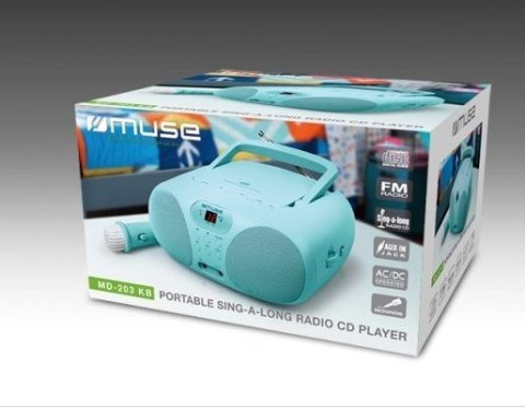 Muse MD-203 KB przenośny system stereo Analogowy FM Niebieski