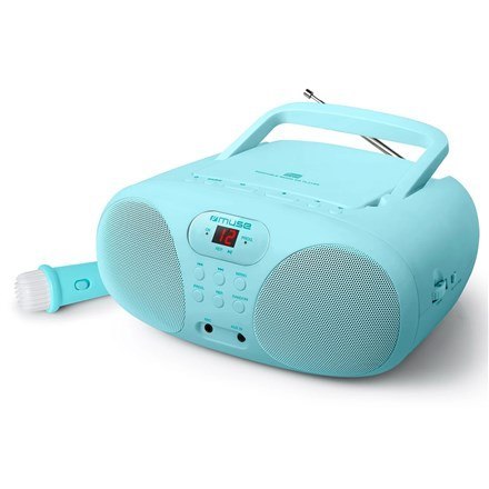 Muse MD-203 KB przenośny system stereo Analogowy FM Niebieski