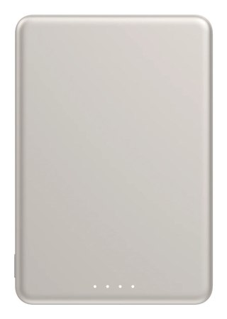 Xiaomi Super Slim Magnetic Power Bank 5000 Litowo-jonowa (Li-Ion) 5000 mAh Bezprzewodowe ładowanie Piaskowy