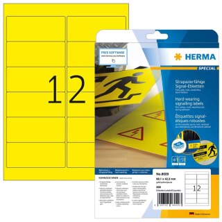 HERMA 8029 etykiet do nadruku Żółty Samoprzylepne etykiety do drukowania