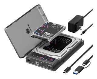 ICY BOX IB-3882MSCL-CU31 Obudowa HDD/SSD Czarny M.2/2.5"/3.5"