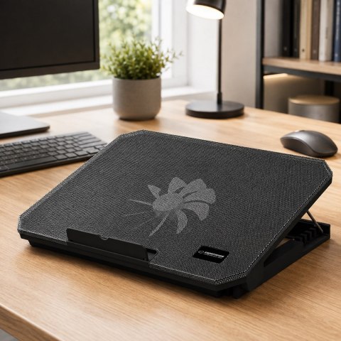 Podstawka chłodząca pod notebook Esperanza EA141 (17.x cala; 1 wentylator; HUB)