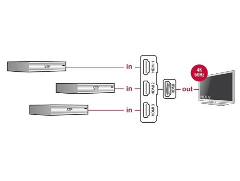 DeLOCK 18600 przełącznik wideo HDMI