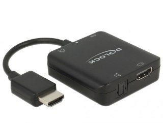 DeLOCK 63276 adapter kablowy HDMI Typu A (Standard) Czarny