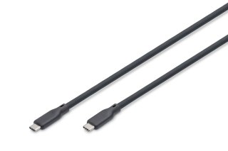 Digitus Kabel silikonowy USB, USB4 wersja 2.0, USB 80 Gb/s, 1,5 m, czarny