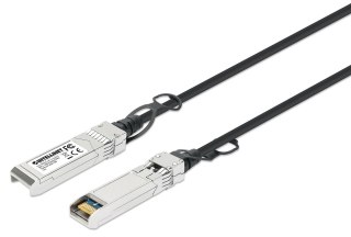 Intellinet 508445 kabel InfiniBand / światłowodowy 3 m SFP+ Czarny, Srebrny