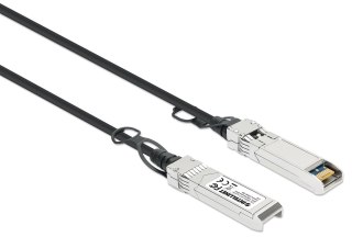 Intellinet 508445 kabel InfiniBand / światłowodowy 3 m SFP+ Czarny, Srebrny