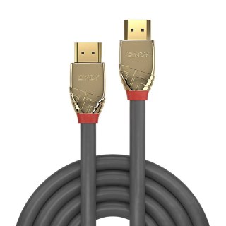 Lindy 37864 kabel HDMI 5 m HDMI Typu A (Standard) Złoto, Szary