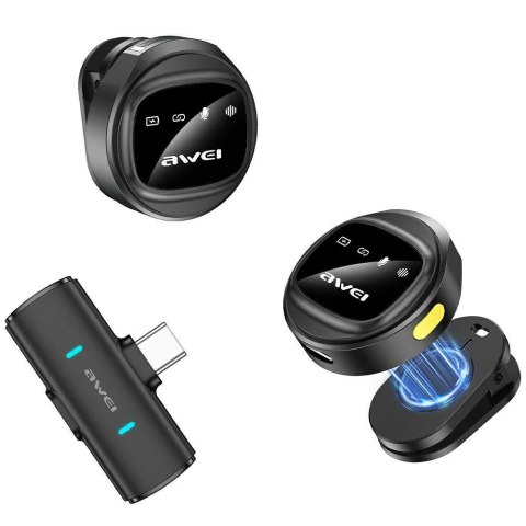 Mikrofon krawatowy Awei MK3 Duo USB-C