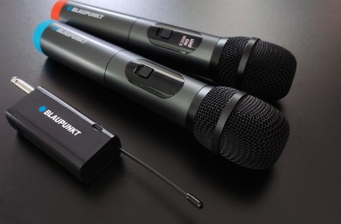 Podwójny mikrofon bezprzewodowy Blaupunkt UHF WM60UDB