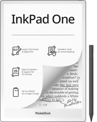 Czytnik E-booków PocketBook InkPad One 1030 10,3" 32GB Wi-Fi Czarny (OUTLET)