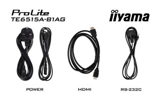 Iiyama TE6515A-B2AG signage display Kiosk 163,8 cm (64.5") Wi-Fi 550 cd/m2 4K Ultra HD Czarny Ekran dotykowy Procesor wbudowany 