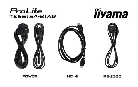 Iiyama TE6515A-B2AG signage display Kiosk 163,8 cm (64.5") Wi-Fi 550 cd/m2 4K Ultra HD Czarny Ekran dotykowy Procesor wbudowany 