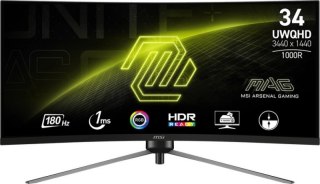 Monitor MSI MAG 345CQR (34" /VA /180Hz /3440 x 1440 /Czarny)