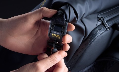 ASUS ROG SLASH Backpack Edition 20 plecak Plecak rolowany Czarny Poliester, Skóra woskowana (Pull Up)