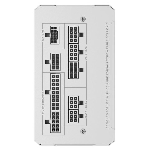 Corsair RM Series RM1000e moduł zasilaczy 1000 W 24-pin ATX ATX Biały