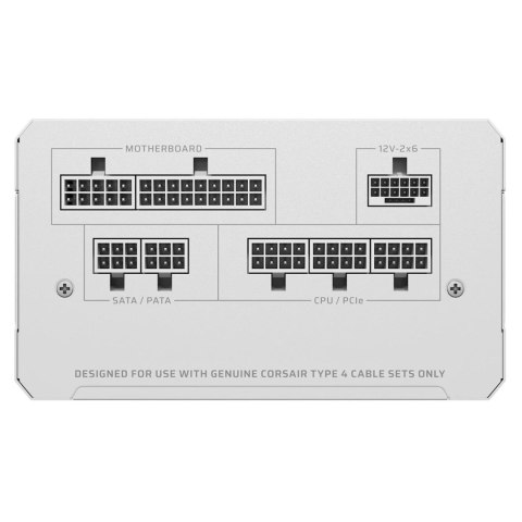 Corsair RM Series RM850e moduł zasilaczy 850 W 24-pin ATX ATX Biały