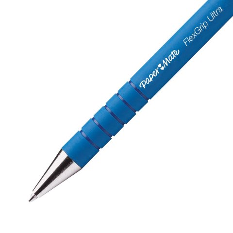 Papermate FlexGrip Ultra RT Niebieski Przyciskany długopis Średni 12 szt.