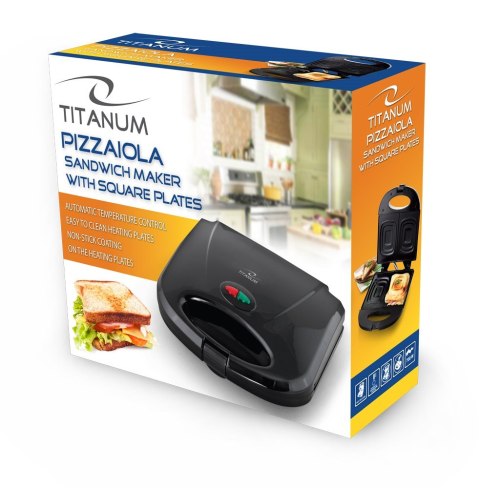 Opiekacz do kanapek Esperanza Pizzaiola TKT005K (700W; kolor czarny) Opiekacz do kanapek Esperanza Pizzaiola TKT005K (700W; kolor czarny)