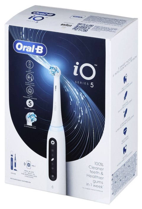Braun Oral-B Szczoteczka elektryczn iO5 Quite White (OUTLET)