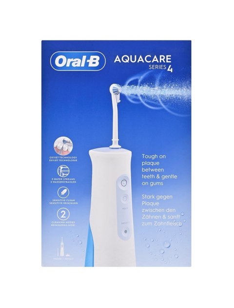 Irygator Oral-B | Jet Aquacare 4 | Pojemność 600 ml | Liczba głowic 2 | Biały