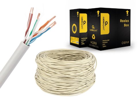 Kabel UTP GEMBIRD UPC-5004E-L (UTP; 305m; kat. 5e; kolor szary)
