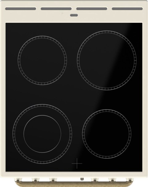 Kuchnia elektryczna GORENJE GECS5B70CLI Retro 50 cm | AirFry | funkcja Pizza | FrozenBake | kremowy