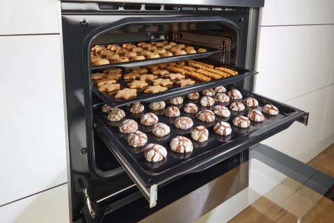 Kuchnia elektryczna GORENJE GECS5B70CLI Retro 50 cm | AirFry | funkcja Pizza | FrozenBake | kremowy