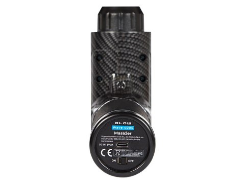 BLOW PISTOLET DO MASAŻU MASAŻER WAVE 4000 BLACK