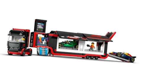 LEGO City 60445 - F1 Ciężarówka z bolidami RB20 i AMR24 F1