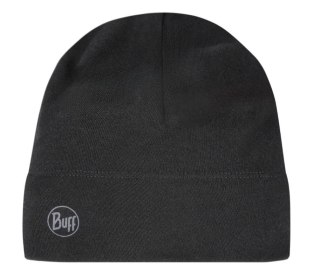 Czapka wełniana Buff Merino Midweight, solid black