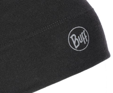 Czapka wełniana Buff Merino Midweight, solid black