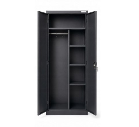 Iron Mate Szafa Gospodarcza Metalowa SATURN 185x90x45 Antracyt RAL7016
