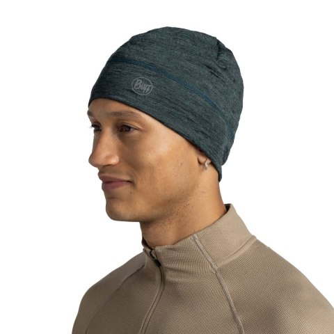 Czapka wełniana Buff Merino Lightweight, multistripes forest