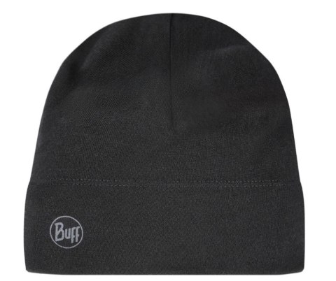 Czapka wełniana Buff Merino Midweight, solid black