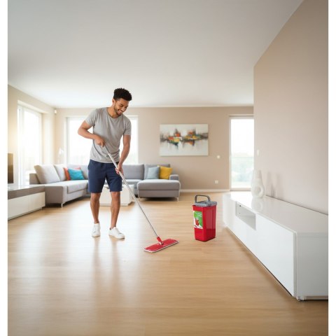GREENBLUE MOP PŁASKI Z WIADREM I WYCISKACZEM MAXICLEAN + DWA WKŁADY MICROFIBRA HQ, POJEMNOŚĆ 8L GB870