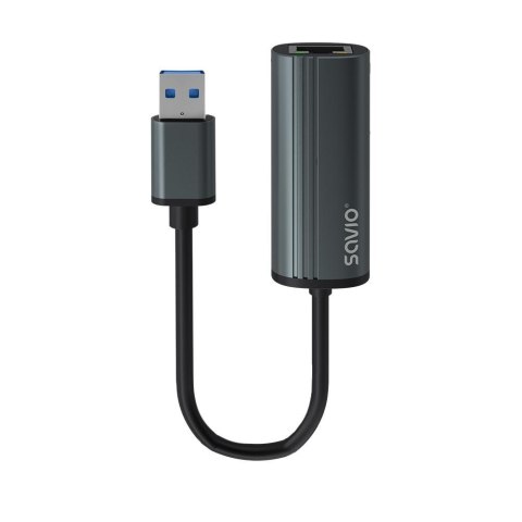 Kabel adapter Savio AK-55 USB-A 3.1 GEN 1 do RJ-45 Gigabit Ethernet Kabel adapter Savio AK-55 USB-A 3.1 GEN 1 do RJ-45 Gigabit Ethernet