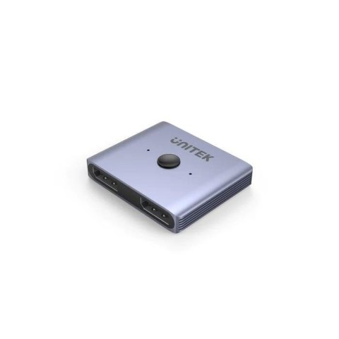 Przełącznik dwukierunkowy Unitek V1609A DisplayPort 1.4 8K 2-na-1 Przełącznik dwukierunkowy Unitek V1609A DisplayPort 1.4 8K 2-na-1