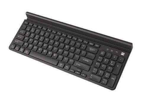 Klawiatura bezprzewodowa Natec Felimare US Bluetooth + 2.4GHz, slim uchwyt na telefon/tablet czarna Klawiatura bezprzewodowa Natec Felimare US Bluetooth + 2.4GHz, slim uchwyt na telefon/tablet czarna