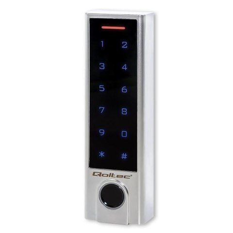 Zamek szyfrowy Qoltec PROTEUS z czytnikiem linii papilarnych | RFID | kod | karta | brelok | dzwonek | IP68 | EM Zamek szyfrowy Qoltec PROTEUS z czytnikiem linii papilarnych | RFID | kod | karta | brelok | dzwonek | IP68 | EM