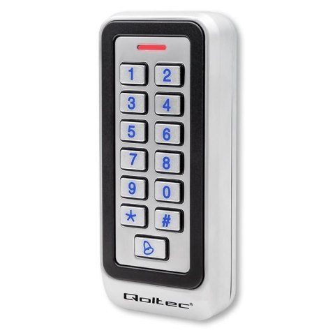 Zamek szyfrowy Qoltec RHEA z czytnikiem RFID | kod | karta | brelok | dzwonek | IP68 | EM Zamek szyfrowy Qoltec RHEA z czytnikiem RFID | kod | karta | brelok | dzwonek | IP68 | EM