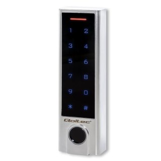 Zamek szyfrowy Qoltec TITAN z czytnikiem linii papilarnych | RFID | BT 4.0 | kod | karta | brelok | dzwonek | IP68 | EM